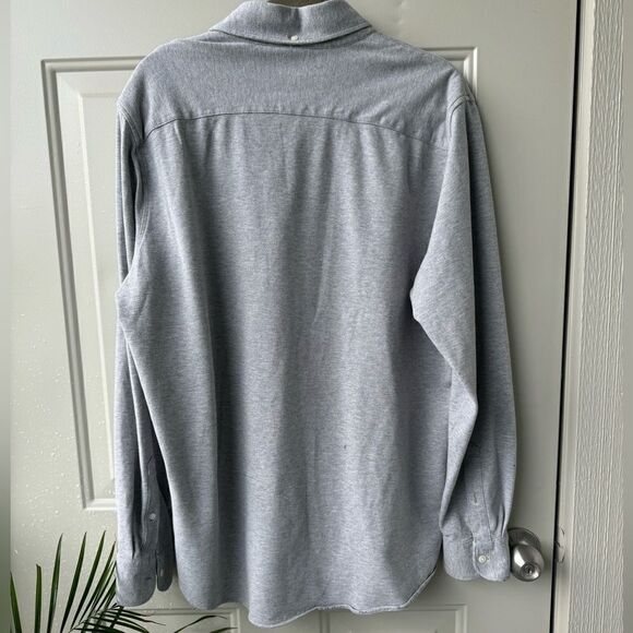 Abercrombie & Fitch Long-Sleeve Knit Performance Button-Up Shirt Thermal XL - Picture 11 of 14
